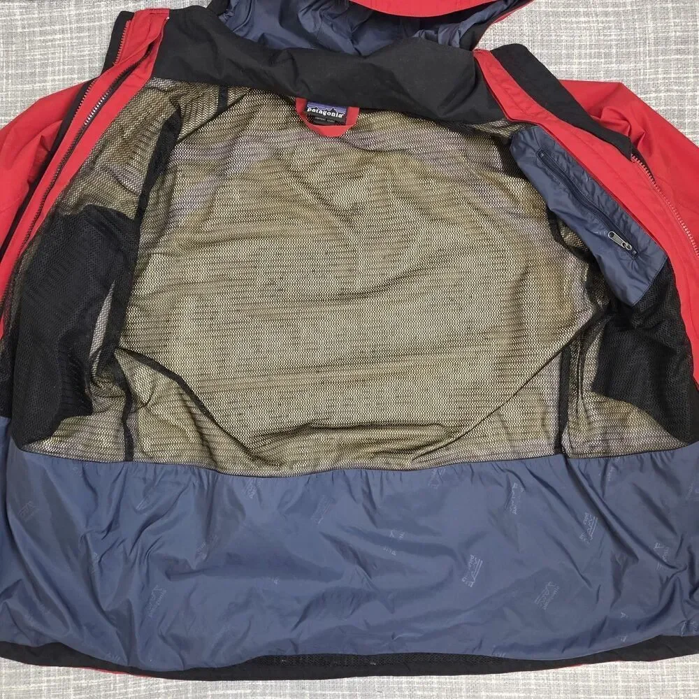 Patagonia Storm Jacket Gore-Tex Multi-Season Shell Hood Red Men's S SEE DESC